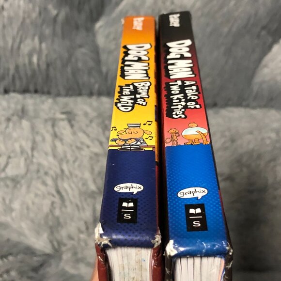 Dog Man Hardcover Books Dav Pilkey Graphic Novel Set Series Scholastic Lot of 2 - Picture 6 of 8